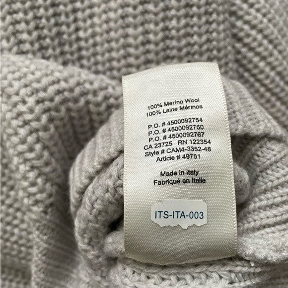 Aritzia Wilfred Montpellier Sweater in Heather Light Grey - Picture 5 of 13